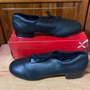 Capezio Flex Master Tap Shoes Size 11W Black Leather NEW